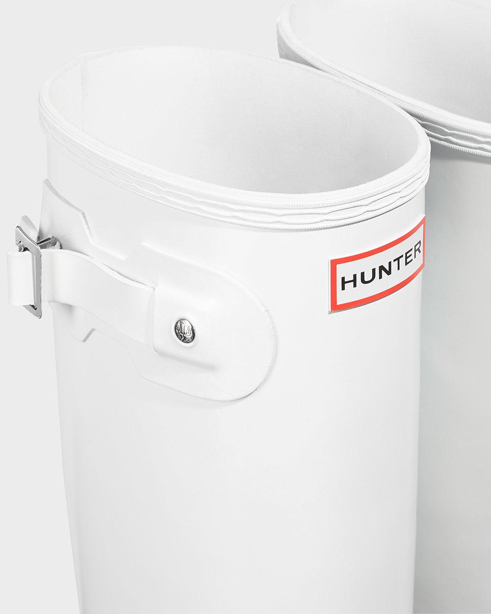 Hunter Uzun Yağmur Çizmeleri Bayan Beyaz - Original Gloss - Türkiye MU5976103